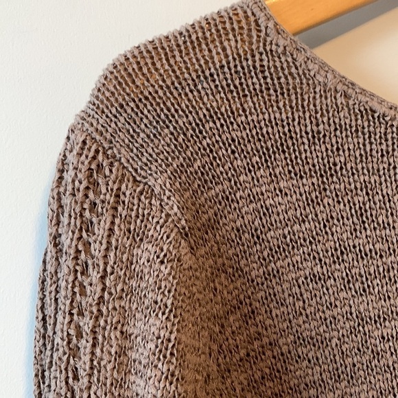 Rachel Zoe Brown Cotton Mix Crew Fall Sweater Size XL - Picture 9 of 16